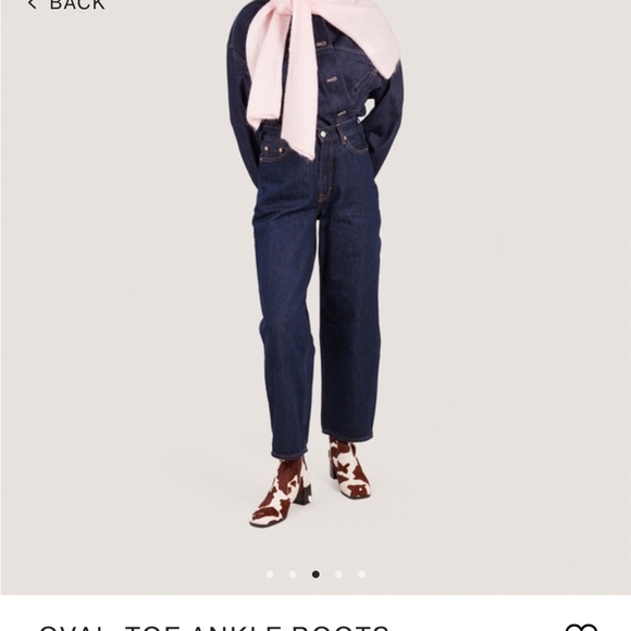 Jonak OVAL-TOE ANKLE BOOTS
in brown cowhide pony hair - brand new from Paris - Picture 3 of 9